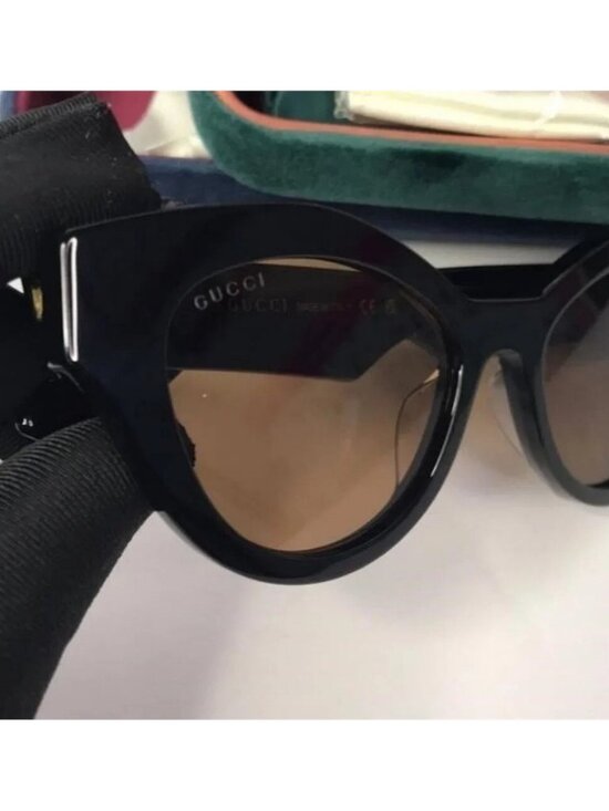 New Original Gucci Brown Cat Eye Ladies Sunglasses GG0957S 003 51 main image 10
